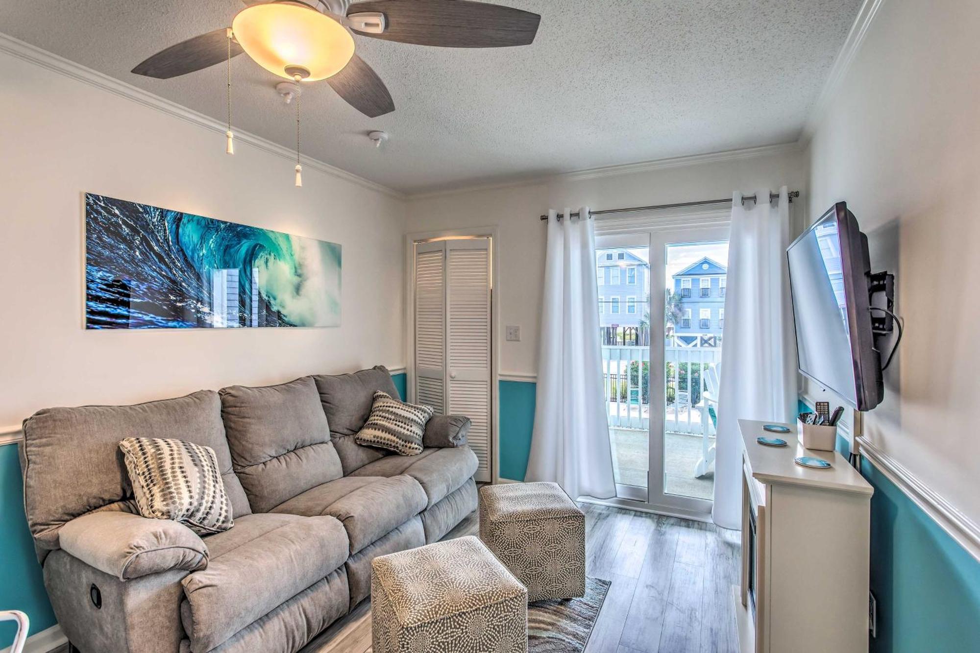 Surfside Beach Escape With Pool - Walk To Ocean! Myrtle Beach Exterior foto
